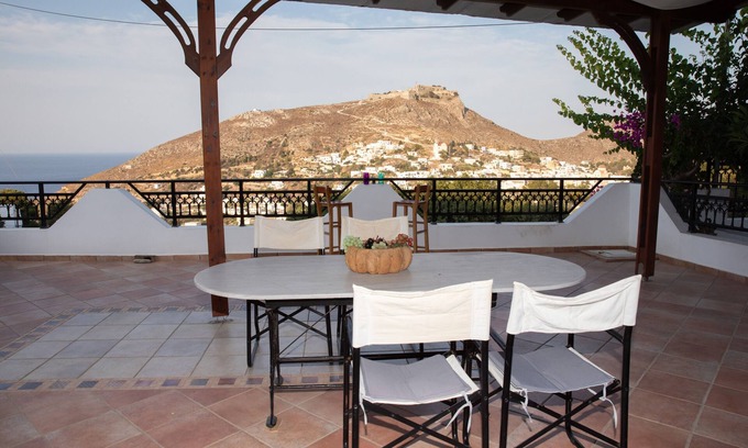Leros House | Blue Heaven. Enjoy Sun and Magnificent View in a Peaceful Garden.