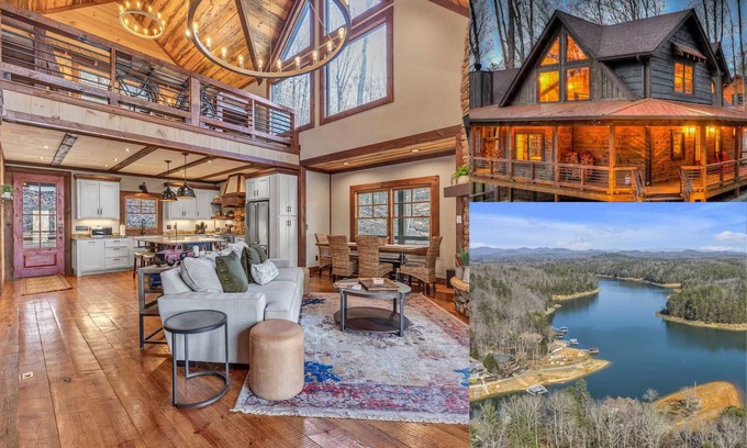 Necowa Cove House | Blue Ridge Lake Retreat w/Hot Tub + All King Beds