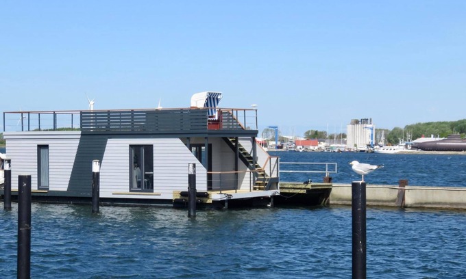 Ostholstein Boat Rental | Boat 'Bali' with Sea View, Private Terrace and Wi-Fi