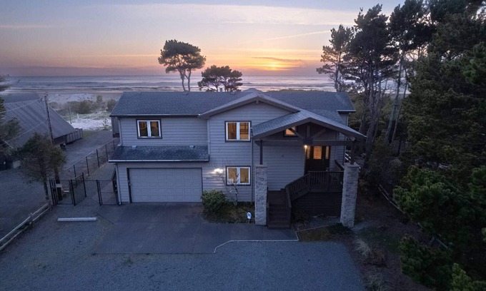 Rockaway Beach House | Breathtaking Beach Views, Pet Friendly, Huge Deck w/Hot Tub, Private Fire-Pit, Steps From Ocean