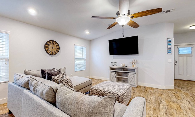 Navarre House | Brightly updated home near the sound with large patio, chef's kitchen, & W/D