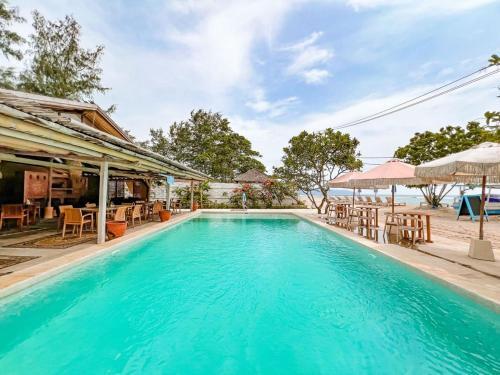 Gili Meno Resort | Bungalow Cafe Gili Beachfront