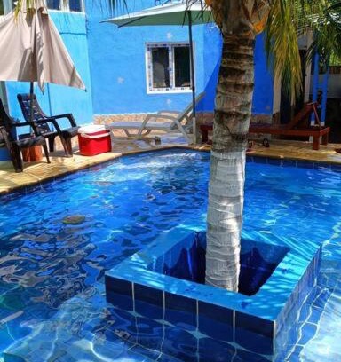 Monterrico Apartment | Bungalow Vitral comedor,cocina equipada y piscina