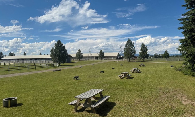 Columbia Falls RV Rental | Camp Site on 24 Acre Horse Farm - Wellness Retreat Center
