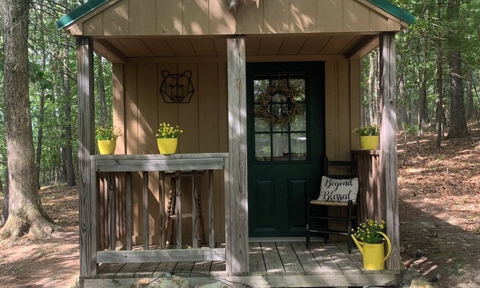 Covington Cabin | Camping in the Clubhouse