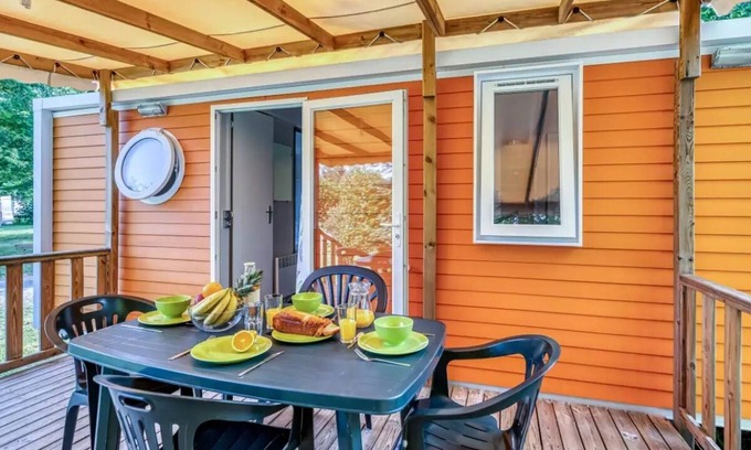 Saint-Paul-en-Born House | Camping maeva Escapades La Clairière * - Comfort Mobile Home 4 Rooms 6 People + TV