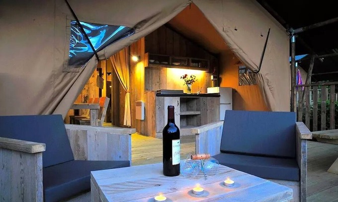 Pezuls House | CAMPING THE FORET * - Woody Lodge with bathroom 4 people