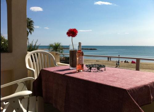 Carnon-Plage Apartment | CARNON PLAGE évasion en bord de mer les pieds dans le sable Logement T4 pour 6 pers Terrasse vue mer Parking privé gratuit Accueil personnalisé
