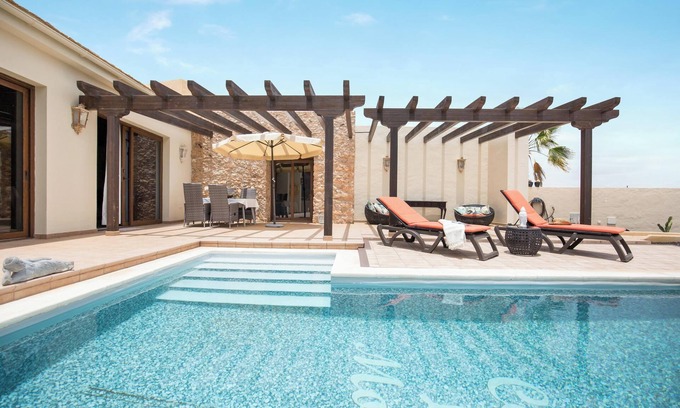 Tuineje House | 'Casa Rural La Morisca' with Mountain Views, Pool, Wi-Fi, Garden and Air Conditioning