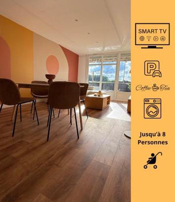 Amilly Apartment | Central, 2 à 8 Pers, Spacieux, Parking privée, Freewifi, Fibre HD