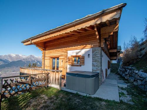 Nendaz Ski Chalet | Chalet in Veysonnaz with hot tub