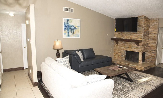 Plano House | Charming Plano Hideaway 3Bedrooms 2Bathrooms with Cozy Vibes large backyard