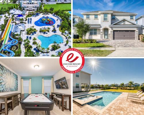West Kissimmee House | Chic Home With Private Pool, Game Room And Waterpark & Resort Access Near Disney At Encore Resorts Reunion - 320Au
