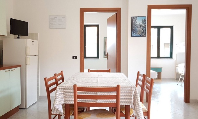 Villaggio Carrao Apartment | Comfortable apartment 100 meters from the sea with private beach