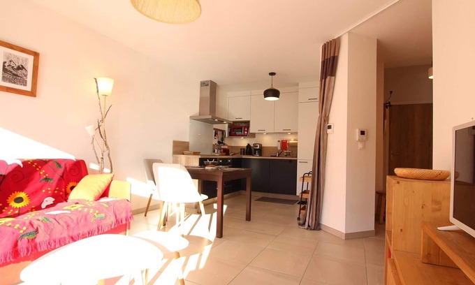 Briancon Apartment | Cosy 2-Room Apartment in Briançon, Terrace, 4 Guests, WiFi, Parking, 3-Star Rating