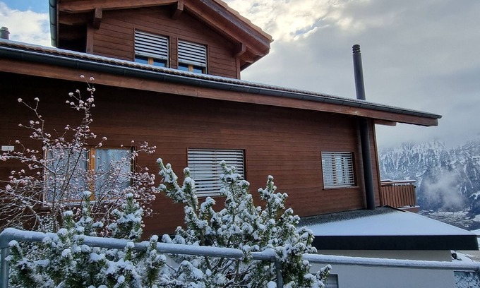 Beatenberg Apartment | Cozy Alpine Retreat with Private Sauna & Stunning Lake and Mountain Views
