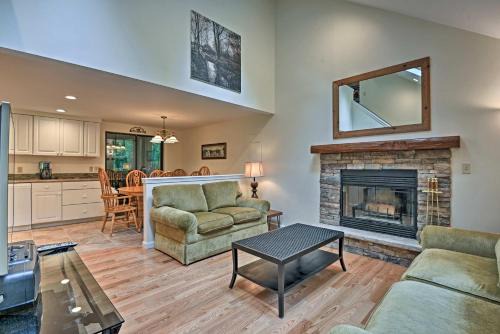 Pocono Lake House | Deck and Fire Pit Pocono Lake Home Near Skiing!