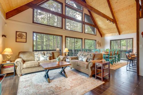 Angel Fire House | Deluxe A-Frame Home with Game Room and Deck!