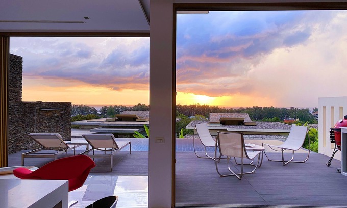 Sa Khu Villa | Designer Panoramic Seaview 2br Pool Villa Naithon Beach Num7131