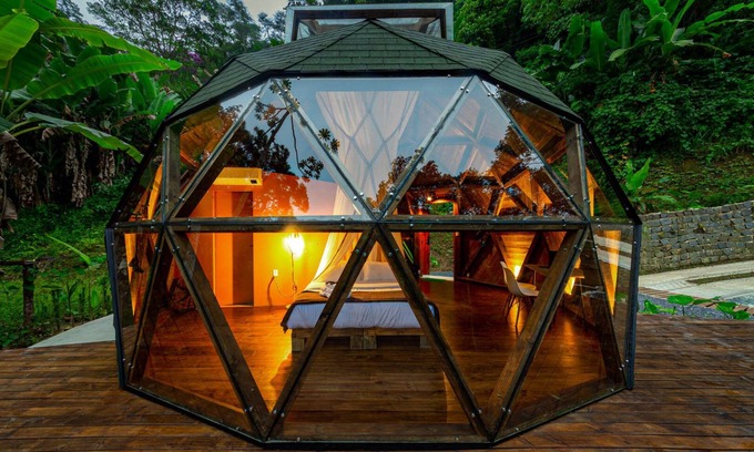 Paraty Cabin | Deva Dome - geodesic, Atlantic forest and waterfall