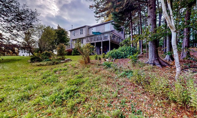 Southwest Harbor House | Dog-friendly 3-story home with wood stove, deck, grill, ocean views, W/D, AC