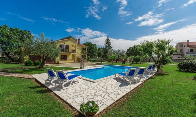 Susnjici Apartment | Dog-friendly paradise with pool, playground, barbecue area, private terrace