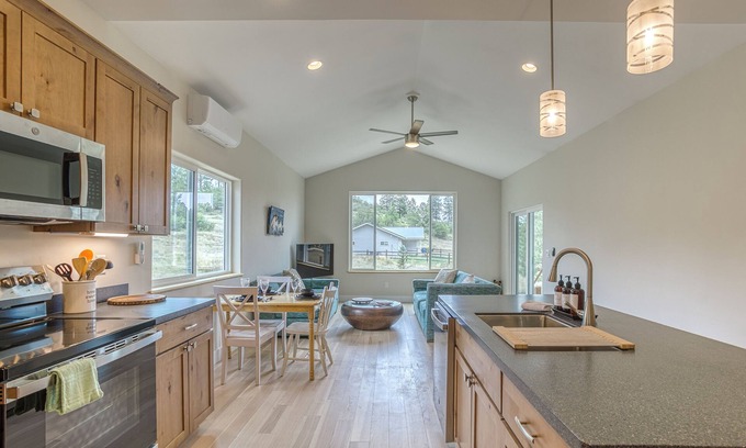 Pagosa Highlands House | Enjoy the best of both worlds in this brand-new home—just minutes from Uptown Pagosa Springs, yet tucked away in a quiet, rural setting. Permit VRP-25-0367 Max Occupancy: 6