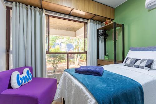 Asa Norte Apartment | Estúdio aconchegante e funcional, cama casal ou 2 de solteiro, ar-cond, wi-fi, Netflix e cozinha