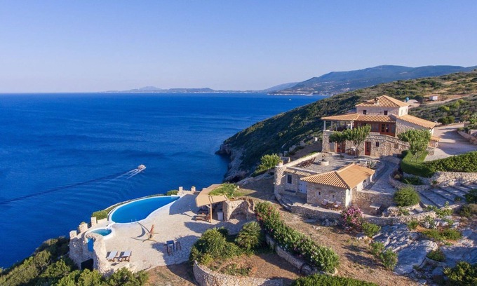 Korithi Villa | Extravagant Zante Villa | Villa Deep Blue | Great Sea Views | 4 Bedrooms |.