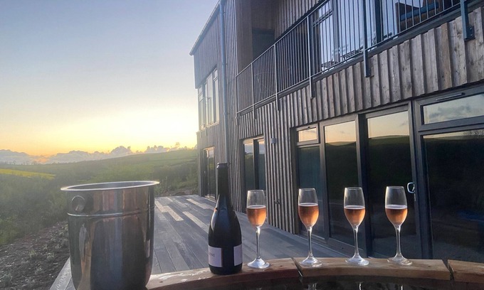 Saltash House | Fabulous barn, tennis court,wood fired hot tub tucked away on working farm