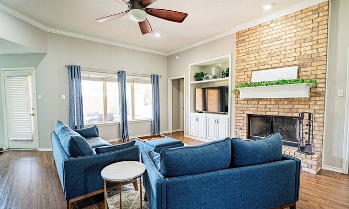 Lubbock House | Family-Friendly 2BR + Dedicated Office in Lubbock
