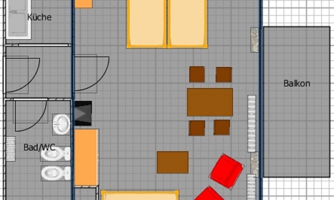 Bad Wildbad Apartment | Ferienwohnung Ost-Seite mit 50qm, 1 Wohn-/Schlafzimmer, für maximal 2 Personen