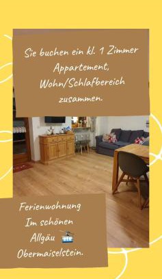 Obermaiselstein Apartment | Fewo Haiber 1Zimmer Appartement