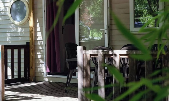 Saint-Antonin Noble Val House | Flower Camping les Gorges de l'Aveyron * - Mobile home P'tit budget large family 35m² (3 bedrooms) + terrace 6 people