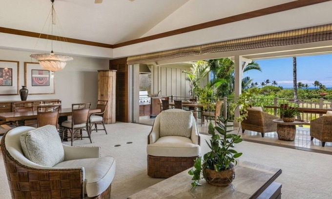 Kaupulehu Villa | Four Seasons Resort Hualalai at 4th Fairway, Ocean View with 2 Golf Carts