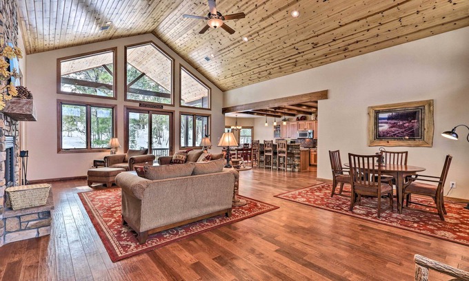 Sierra Pines Cabin | Furnished Deck + Fire Pit: Show Low Hideaway!