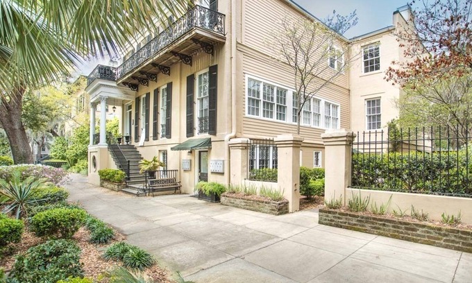 Historic Downtown Savannah Apartment | Garden Home on Jones Street Across from Clary's by Lucky Savannah