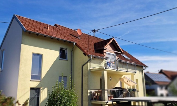 Tholey Apartment | Haus am Schaumberg - vacation apartment, balcony, bathroom, WC, 2 bedrooms