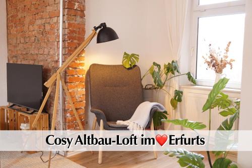 Andreasvorstadt Apartment | Helles Altbau-Loft mit Kingsize Bett, Smart-TV, etc