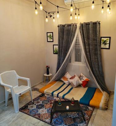 Banjara Hills Apartment | Hidden Gem - Private 1BHK, Fully Furnished Elegant Stay with Indoor Canopy & Fast Wi-Fi