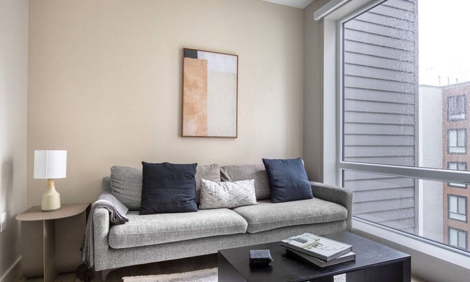 Boston Apartment | Hip Brighton Jr 1BR w/Gym & In-Unit W/D, on the River, by Blueground
