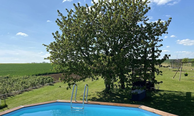 Charmes House | Homerez - Amazing house for 5 ppl. with shared pool and terrace at Charmes