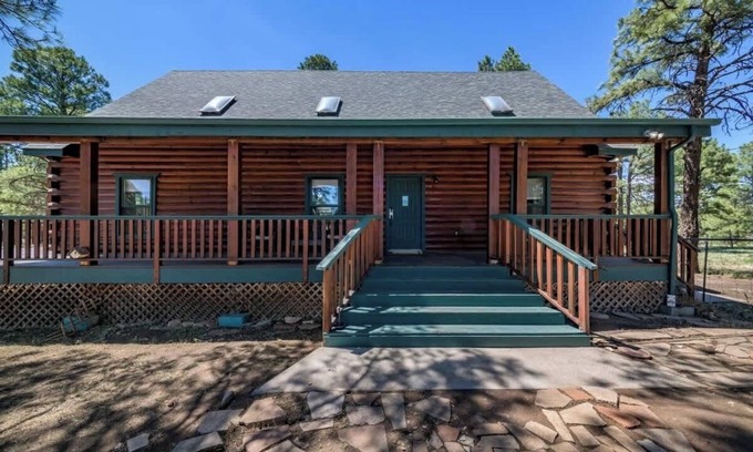 Flagstaff Cabin | Hot Tub Cabin Spacious 5-Acre Forest Retreat