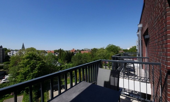Doese Apartment | Hotel apartment Westblick - 3rd floor with balcony and sauna in the house