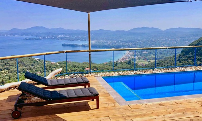 Spartylas House | House Sienna, Spectacular Views! Corfiot Riviera Spartilas Corfu Greece