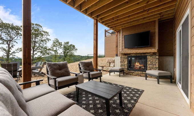 Kimberling City House | Indoor pools! Hot Tub, Fire Pit, Game Room, Milkshake Bar!