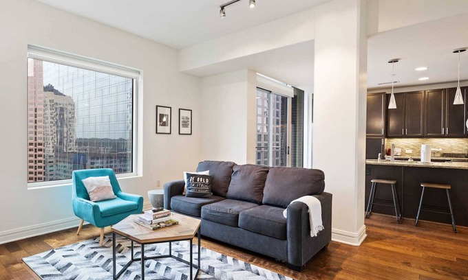 Waller Creek District Apartment | Kasa | Classic 1BD + Pool Access | Austin