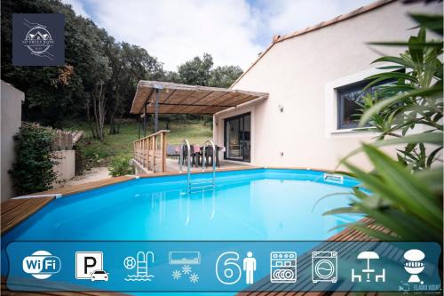 Ledenon Villa | La Casa Garriga - Pont du Gard - Nîmes