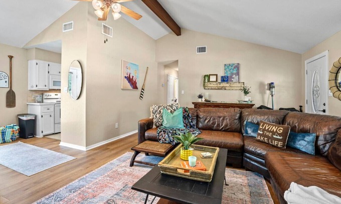Granite Shoals House | Lake LBJ Pet Friendly Home with Hot tub, Firepit, SUP