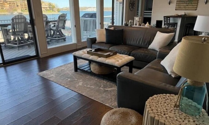 Lake Ozark House | Lake Vacation Home with Private Dock & Boat Slip! Just steps to the water!